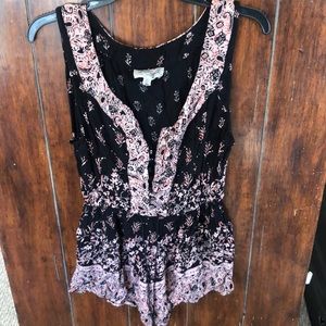 Urban Outfitters Ecote floral summer romper size XS